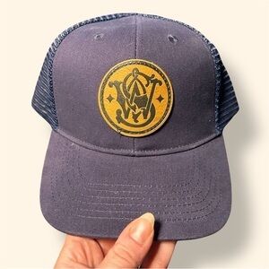 Navy Blue Smith & Wesson Logo Patch Hat